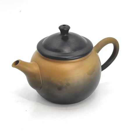 片山白山 Hakusan Katayama 黄泥 窯変 茶注　ST1236