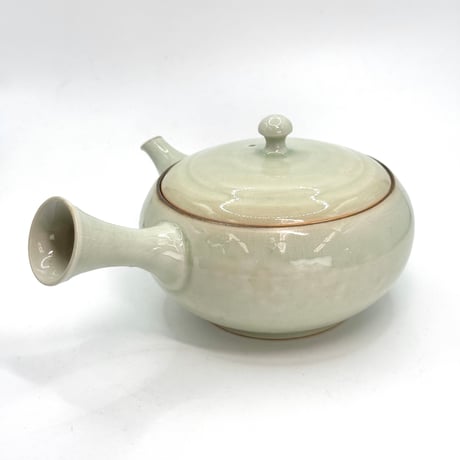 千葉光広 Mitsuhiro Chiba 灰釉 平丸急須　ST1197