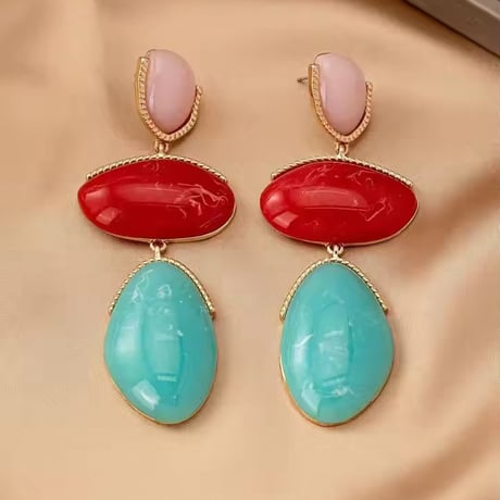 Marble Tricolore Drop Pierce