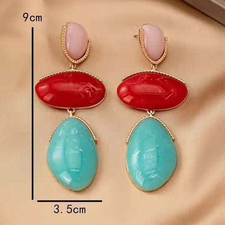 Marble Tricolore Drop Pierce