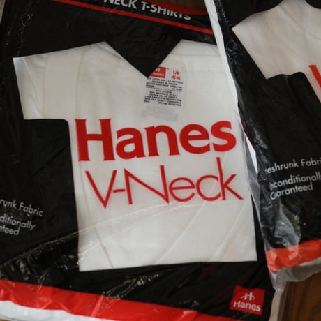 DEADSTOCK ＂1990's HANES 3PACK V NECK T-SHIRT＂