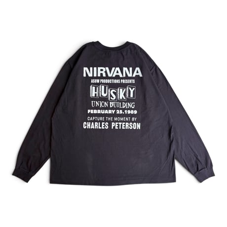 CHARLES PETERSON＂NIRVANA 1989 L/S T-SHIRT＂