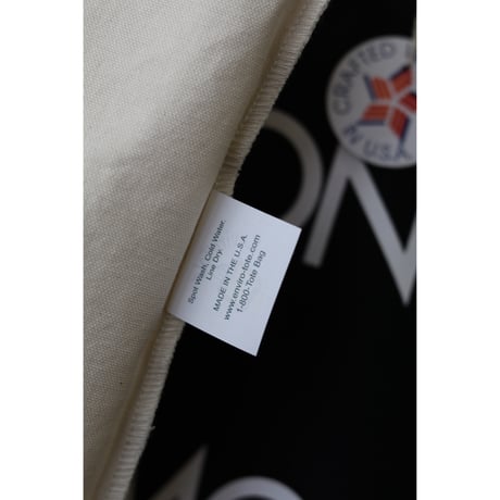＂FASHION IS THE ARMOR BLACK TOTE BAG＂ENVIRO TOTE