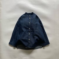 ladies / prit / スタンドカラーデニムシャツ