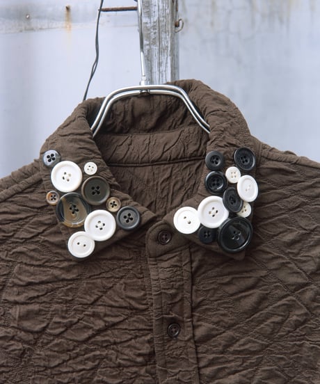 multiple buttons collar jacquard shirts
