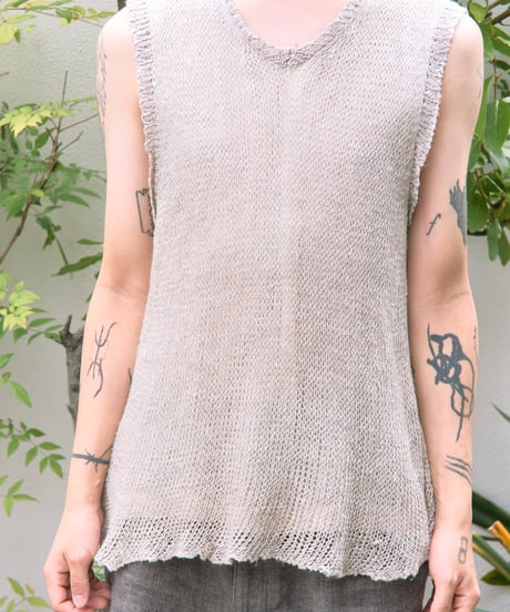 AD1996 COMME des GARCONS HOMME PLUS linen knit vest