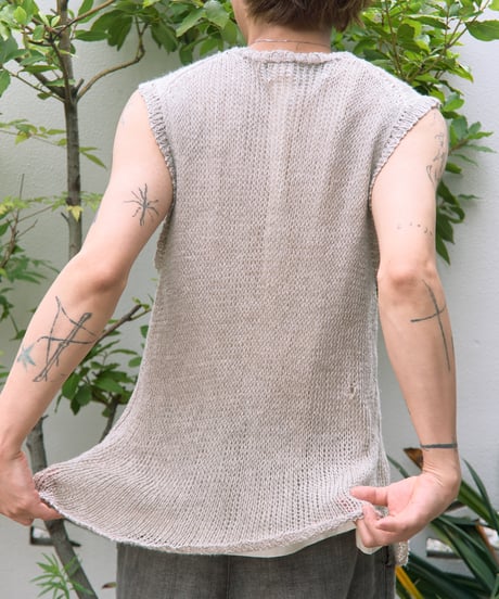 AD1996 COMME des GARCONS HOMME PLUS linen knit vest