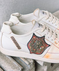 MIU MIU emblem leather sneaker