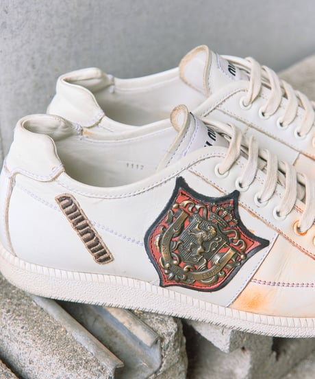 MIU MIU emblem leather sneaker