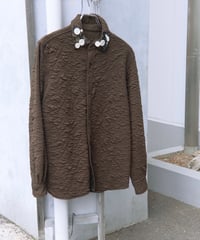 multiple buttons collar jacquard shirts