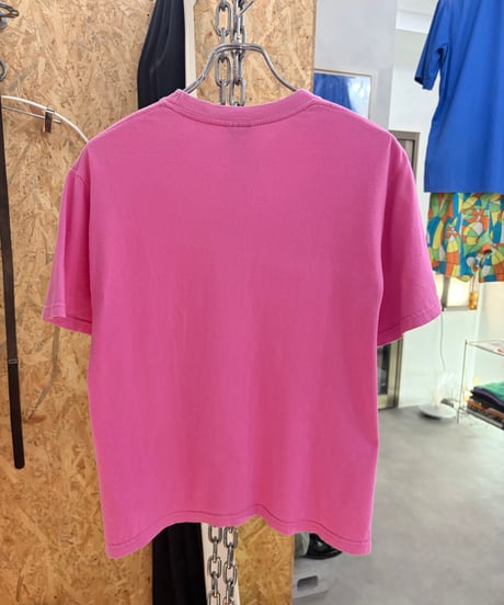 00s STUSSY skull pink tee