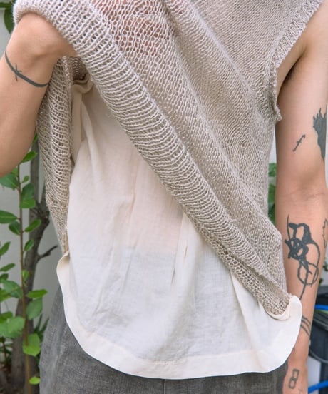 AD1996 COMME des GARCONS HOMME PLUS linen knit vest