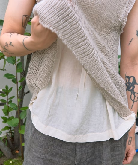 AD1996 COMME des GARCONS HOMME PLUS linen knit vest