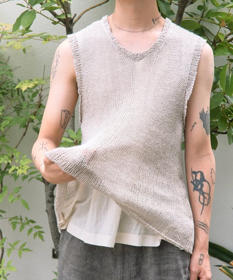 AD1996 COMME des GARCONS HOMME PLUS linen knit vest