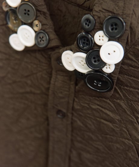 multiple buttons collar jacquard shirts