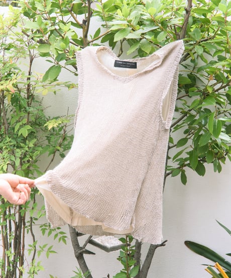 AD1996 COMME des GARCONS HOMME PLUS linen knit vest