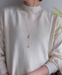 Egg Bronze long necklace