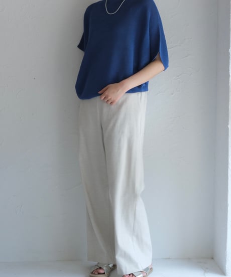 【AURA】シェルタリング　ストレートパンツ # ivory