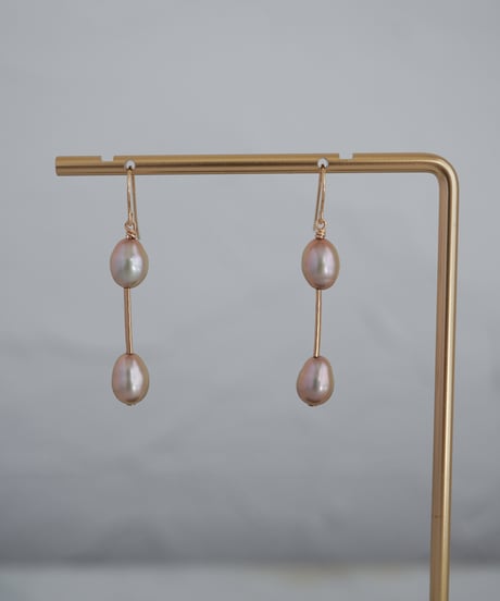 Egg Bronze bar pierce