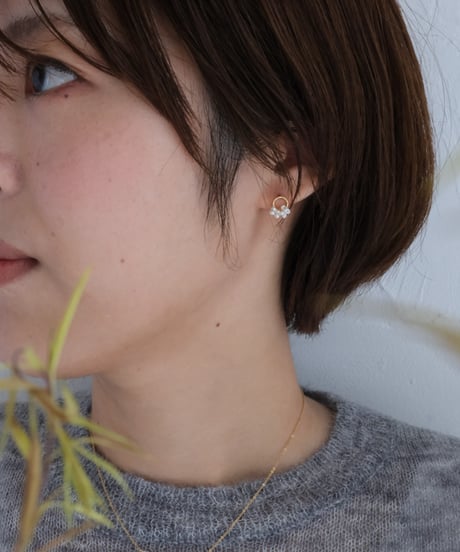 Seed circle stud pierce (S/M)