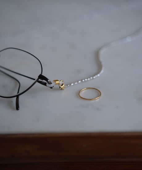【midori×AURA】glass chain necklace