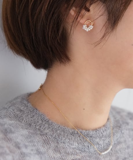 Seed circle stud pierce (S/M)