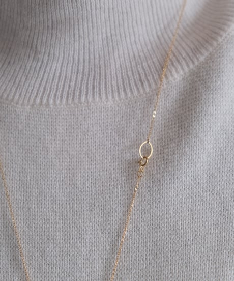 Egg Bronze long necklace