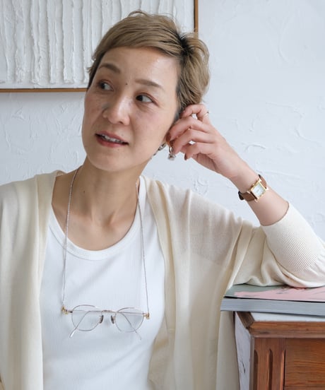 【midori×AURA】glass chain necklace