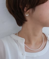 Tiny round ren necklace(3mm)