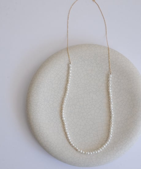Tiny half ren necklace