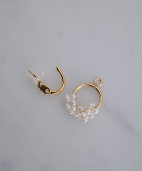 Seed circle earring