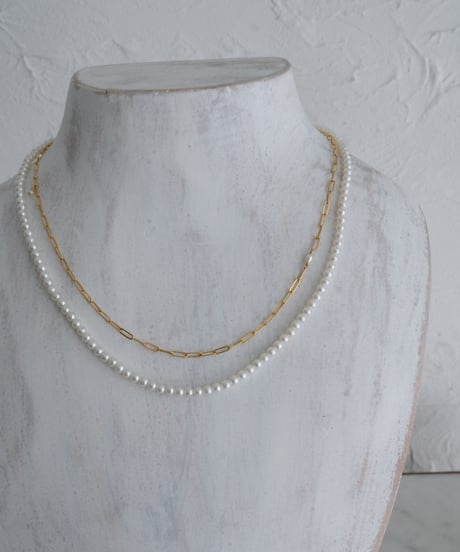 Tiny round ren necklace(3mm)