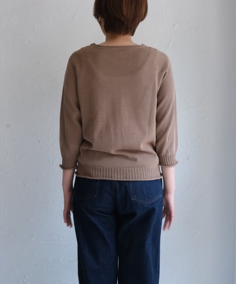【AURA】和紙 2wayカーディガン　#charcoal/royal blue/brown/gray（新色）