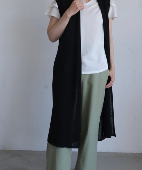 【AURA】和紙 ロングジレ