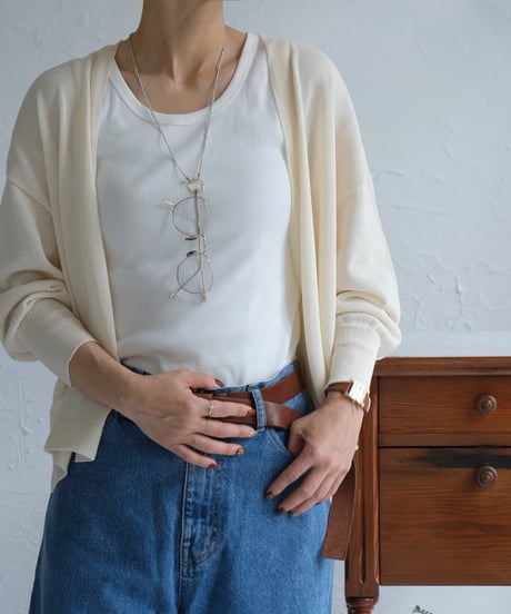 【midori×AURA】glass chain necklace