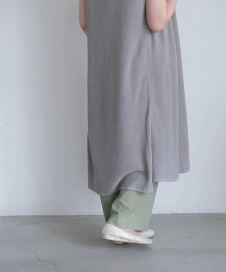 【AURA】シェルタリング　ストレートパンツ  #green