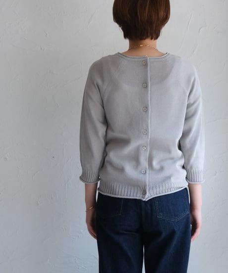 【AURA】和紙 2wayカーディガン　#charcoal/royal blue/brown/gray（新色）