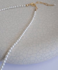 Tiny round ren necklace(3mm)