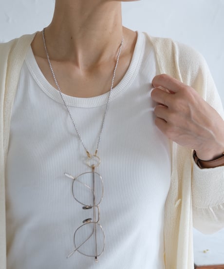 【midori×AURA】glass chain necklace
