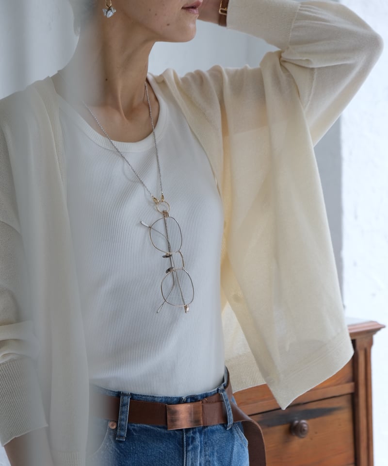 midori×AURA】glass chain necklace | AURA
