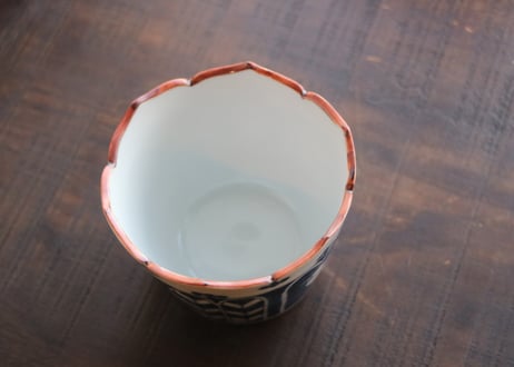 蕎麦猪口　桔梗口　白さぎ
