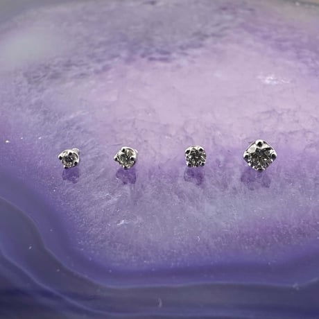 Round prong 1.5mm/1.75mm/2mm/2.5mm/3mm-14K(YG)(WG)/DIAMOND VS