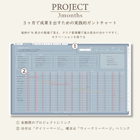 2027年1月始まりPREMIUM PLANNER[日曜始まり／週：ブロック／日：１DAY／色：ブルーグレー]