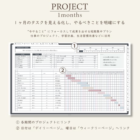 2027年1月始まりしごと手帳[日曜始まり／週：ブロック／日：１DAY／色：モノ]