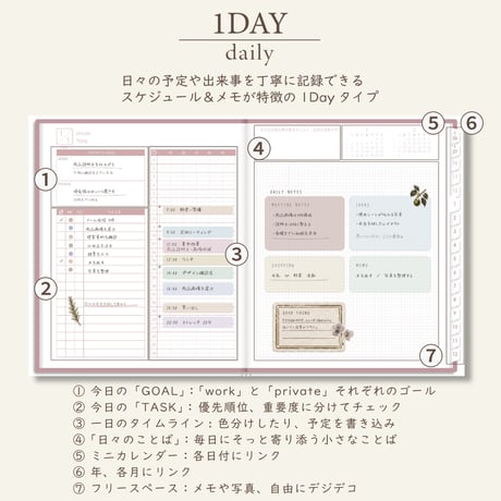 2027年1月始まりスケジュールプランナー[日曜始まり／週：ブロック／日：１DAY／色：サクラ]