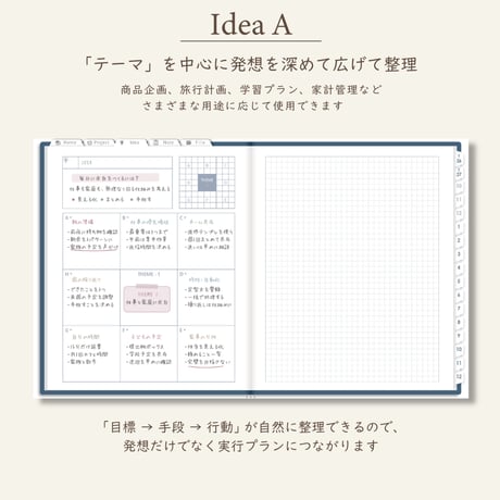 2027年1月始まりしごと手帳[日曜始まり／週：レフト／日：１DAY／色：ネイビー]