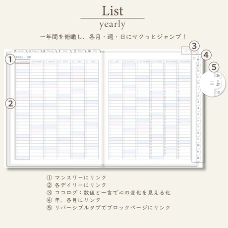 2027年1月始まりPREMIUM PLANNER[日曜始まり／週：レフト／日：１DAY／色：スノー]