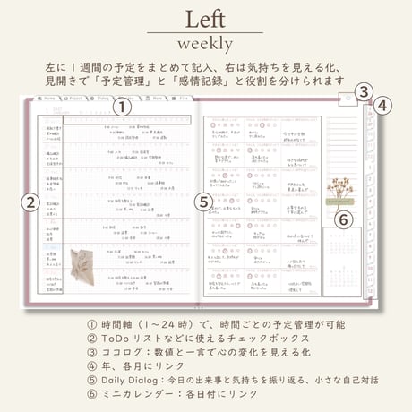 2027年1月始まりPREMIUM PLANNER[月曜始まり／週：レフト／日：１DAY／色：サクラ]