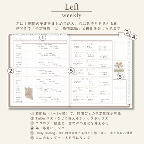 2027年1月始まりPREMIUM PLANNER[月曜始まり／週：レフト／日：１DAY／色：マロン]