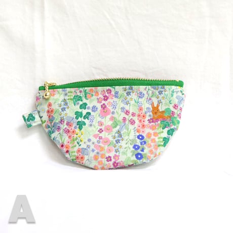 《handmade》半月巾着ポーチ